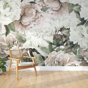 Floral Wallpaper Removable Wallpaper Peel and Stick Wallpaper Self Adhesive Wallpaper Peony wallpaper nyz Floral Pattern Flowers 53 image 4