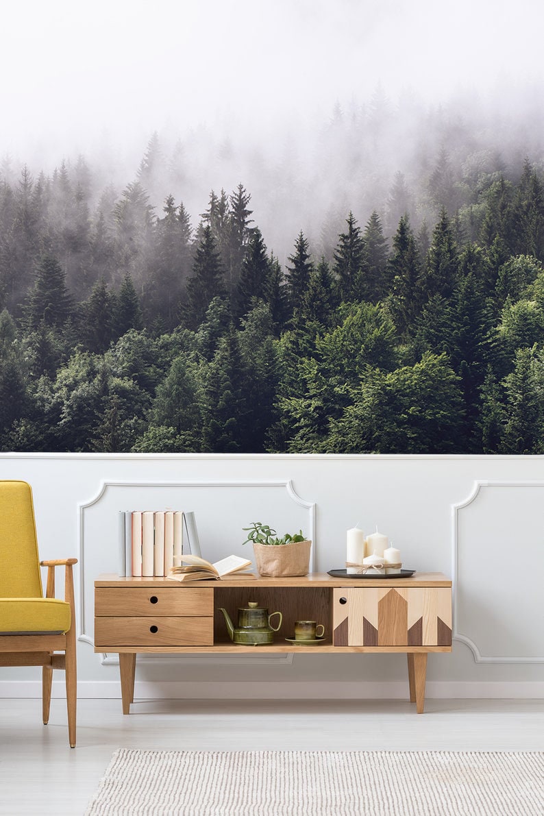 Mountain Wallpaper Peel and Stick Wallpaper Self Adhesive | Etsy