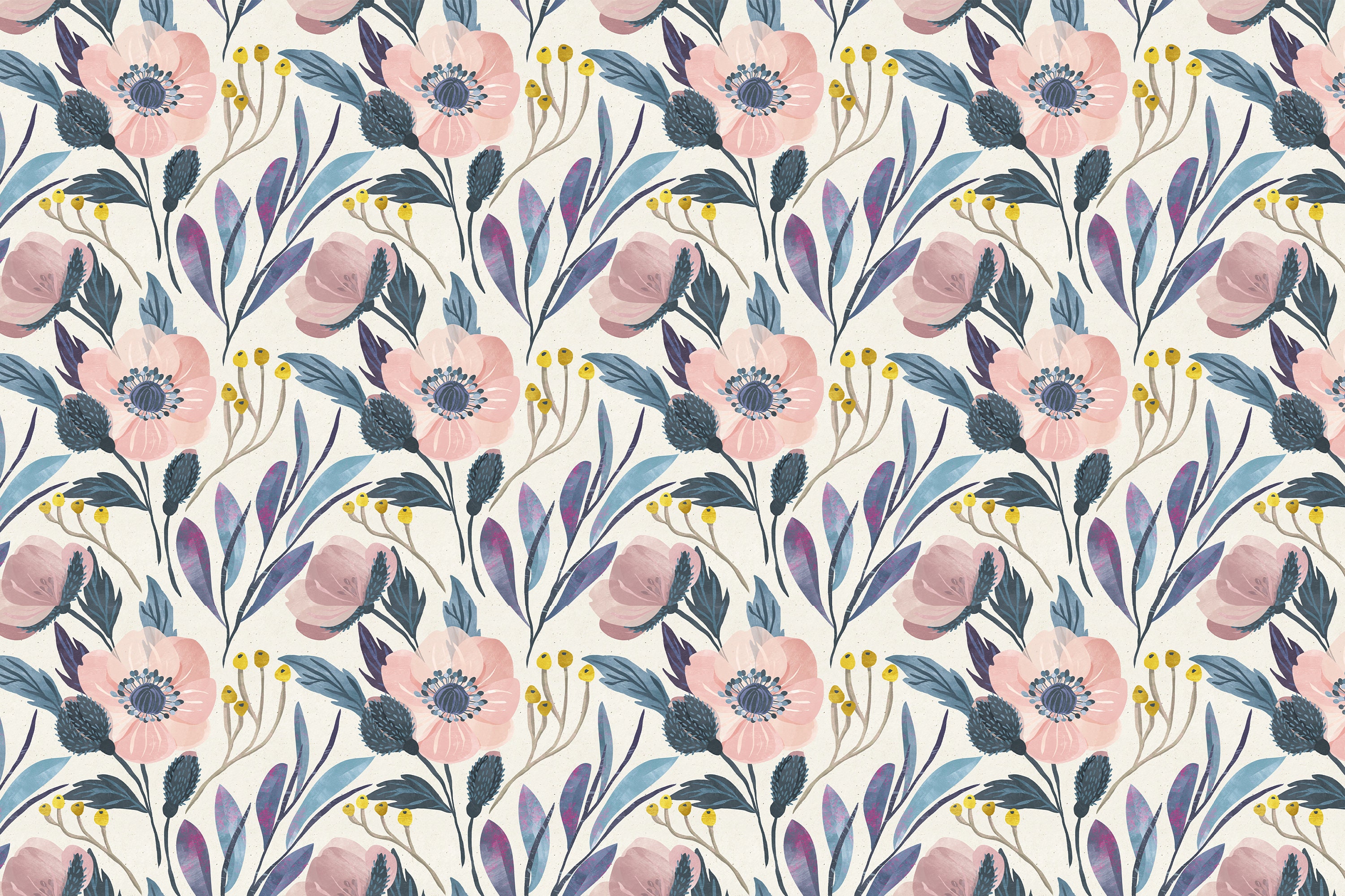 Floral Wallpaper Peel and Stick Wallpaper Self Adhesive | Etsy