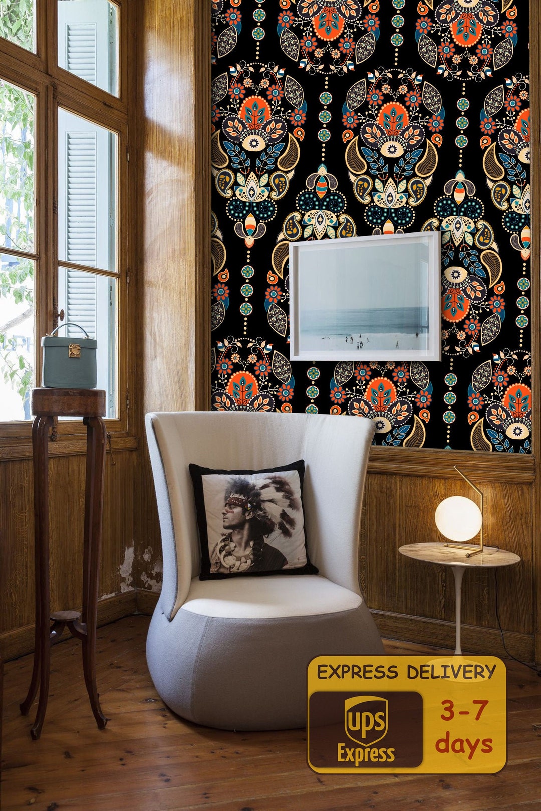 Vintage Wallpaper Peel and Stick Wallpaper Self Adhesive Etsy