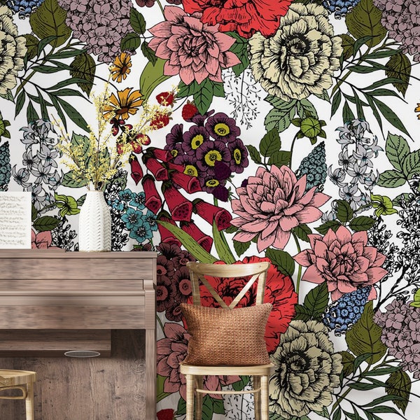 Maximalist Peel and Stick Wallpaper - Etsy