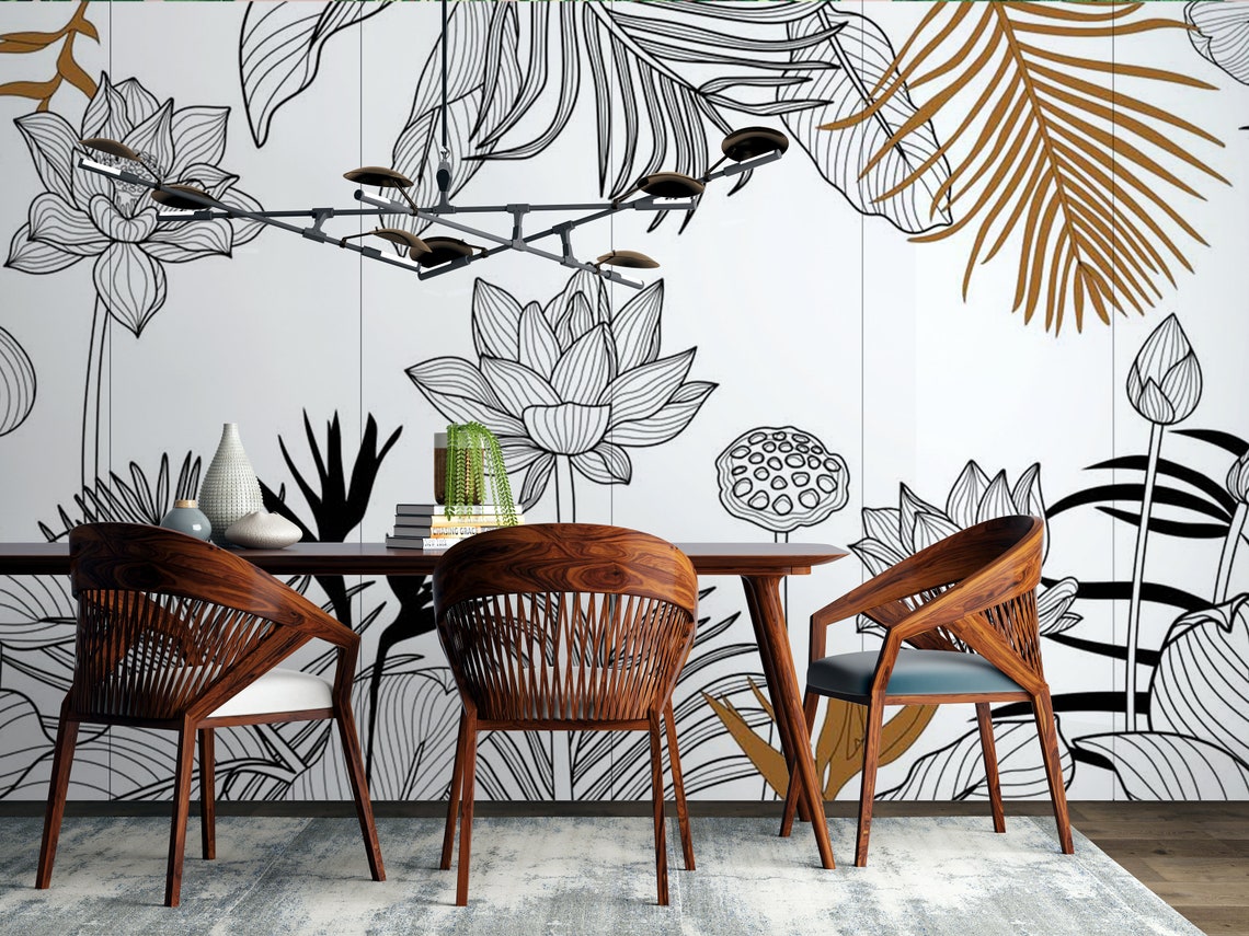 Luxury Floral Wallpaper Peel and Stick Wallpaper Self Adhesive - Etsy