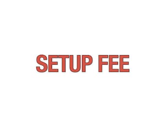 Setup Fee voor borduurpleisters