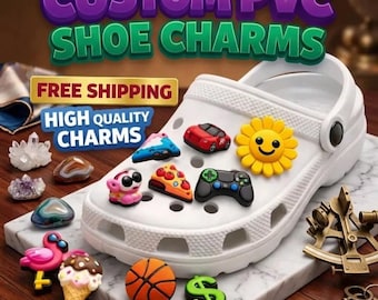 Adornos personalizados de PVC para zapatos, decoraciones para zuecos, alfileres al por mayor.