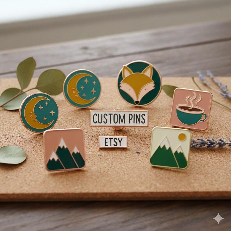 Custom Soft Enamel Pins, Made To Order - Lapel Pins - Event Pins - Promotional Products image 1