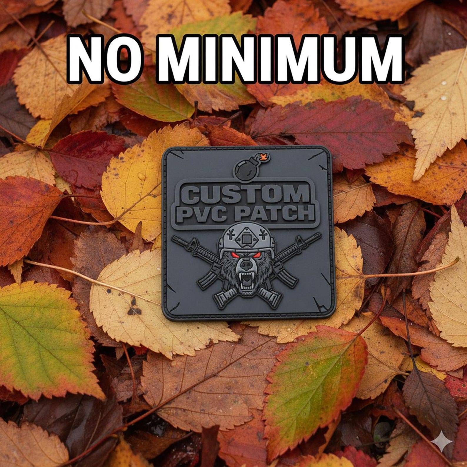 One Custom PVC Patch - No Minimum - Hook Backing - Fast Turnaround - Etsy