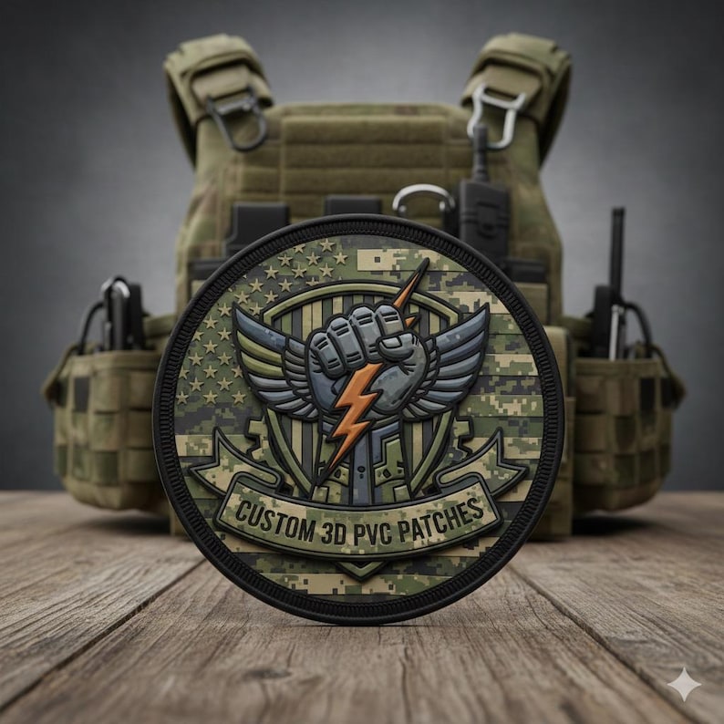 One Custom PVC Patch - Military Morale Patch, Hook and Loop - Etsy