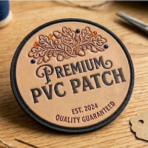 Un parche de PVC personalizado: parche de moral militar, con velcro