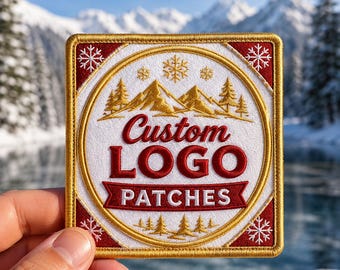 Custom Embroidered Patches , Iron On Patches , Custom Logo Patch , No Minimum Order