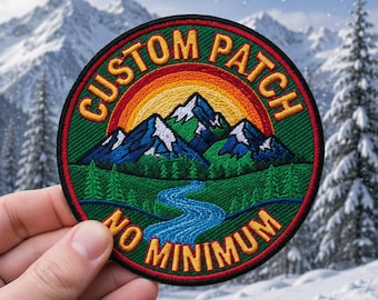 Custom Embroidered Patches - Logo Patch - Iron-On, Sew-On, No Minimum