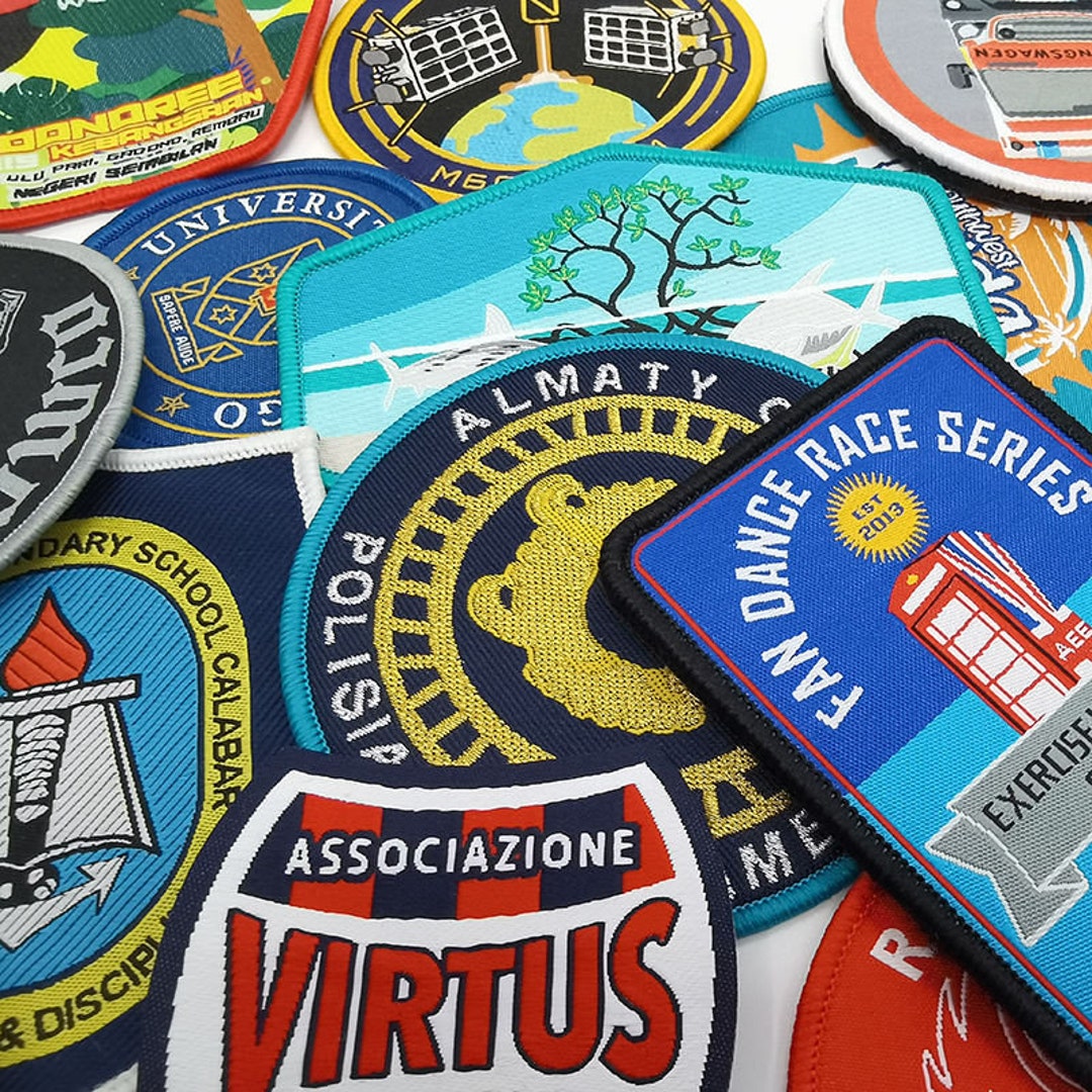 Custom Embroidery Patches, Custom Patches, Free Shipping, Iron on Backing,  One Week Turnaround Time 