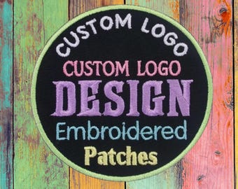 Benutzerdefinierte gestickte Aufnäher, benutzerdefinierte Logo Patch, benutzerdefinierte Patches, kostenloser Versand