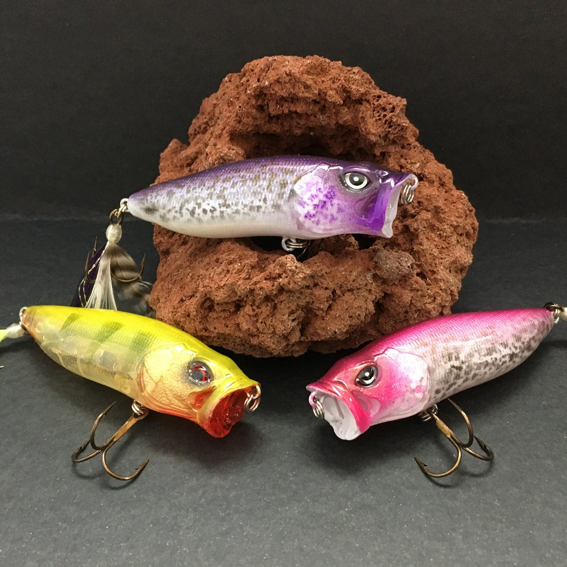 Fishing Lure Topwater PopMax popper Custom painted lure Etsy