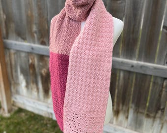 ロータススカーフのかぎ針編みパターン - PDF（デジタルダウンロード）