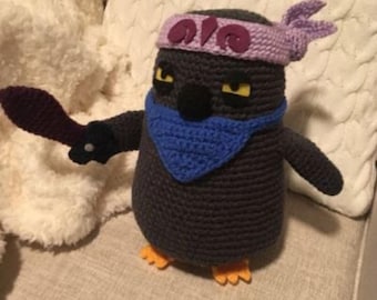 Crochet Featherknight Pengu Plushie - TFT Little Legend - Choose Your Color