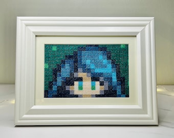 Stardew Valley 人魚ポートレート クロスステッチパターン - PDF 2 枚 (デジタルダウンロード)