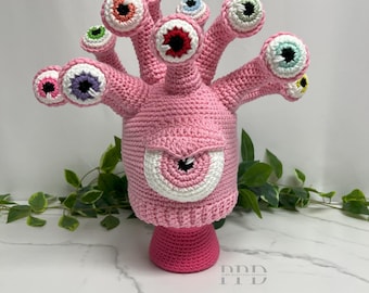 ビホルダー クロシェニット帽 - DnD モンスタービーニー - メインカラーを選択