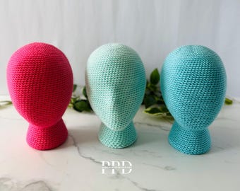 ヘッドフォーム/マネキンかぎ針編みパターン - 2デザイン - PDF（デジタルダウンロード）