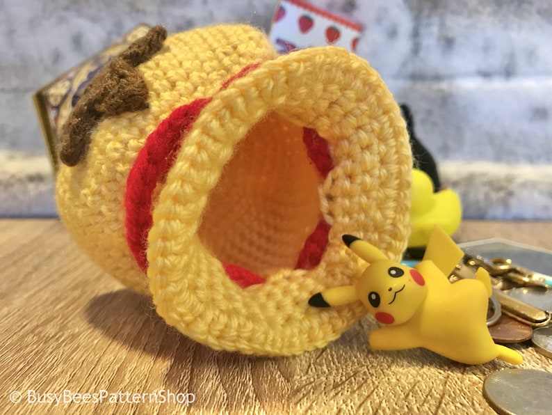 Animal Crossing Bell Bag PATTERN~Crochet~Amigurumi Coin Pouch~Dice Bag~Gamer Bag~Bag for Treasures and Knick-Knacks~Pouch for Pirate Costume