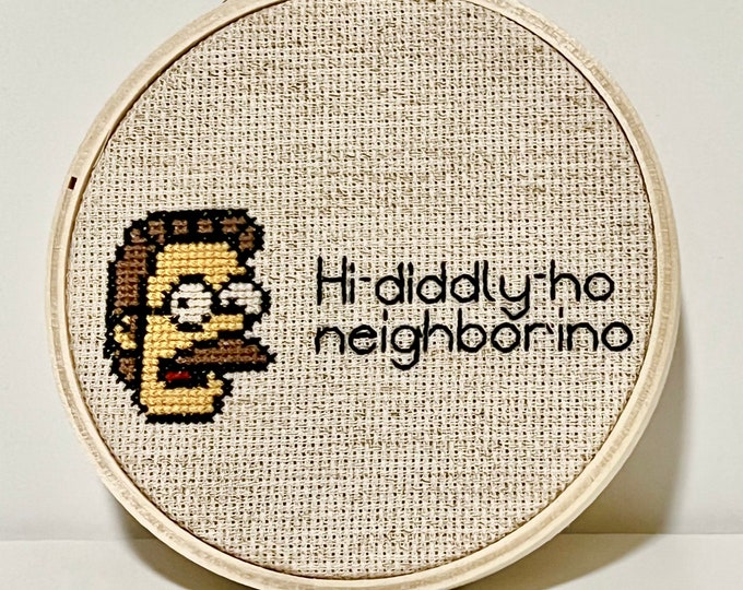OKILY DOKILY Hi Diddly Ho, Ned Flanders Doormat, Hi Diddly Ho Doormat