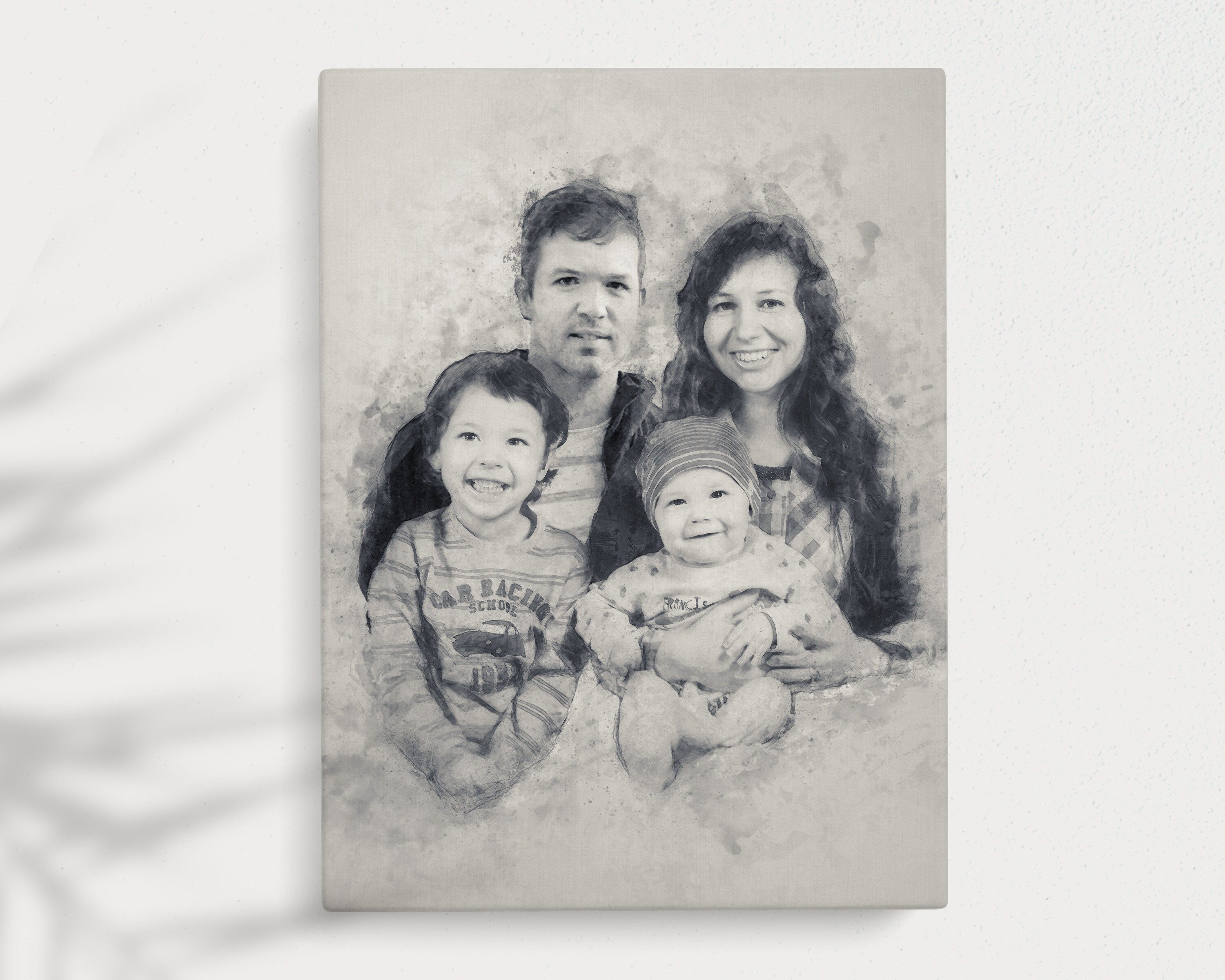 Printable Custom Portrait Combined From Multiple Photo | Etsy