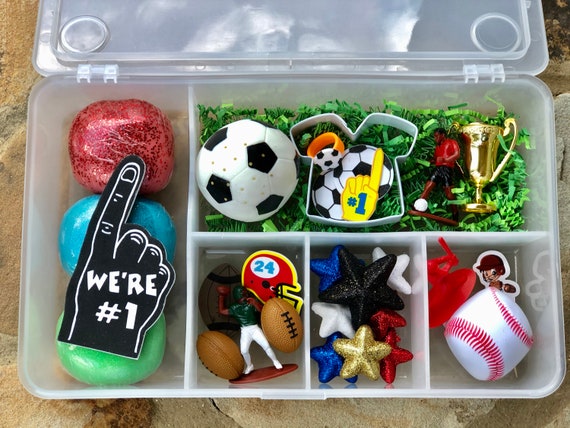 Deluxe Sports Zone Box / Playdough / Sensory Dough / Playdoh