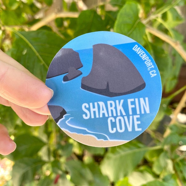 Shark Fin Cove | Bay Area Sticker | Hiking Sticker | Water Bottle Sticker | Nature Sticker for Car | Outdoorsy Gift