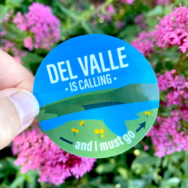 Del Valle | Del Valle Park | Bay Area Sticker | Hiking Sticker | Water Bottle Sticker | Nature Sticker for Car | Outdoorsy Gift