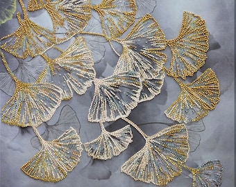 DIY Bead Embroidery Kit Flower Size: 12.2"×12.6" (31×32 cm), GIFT