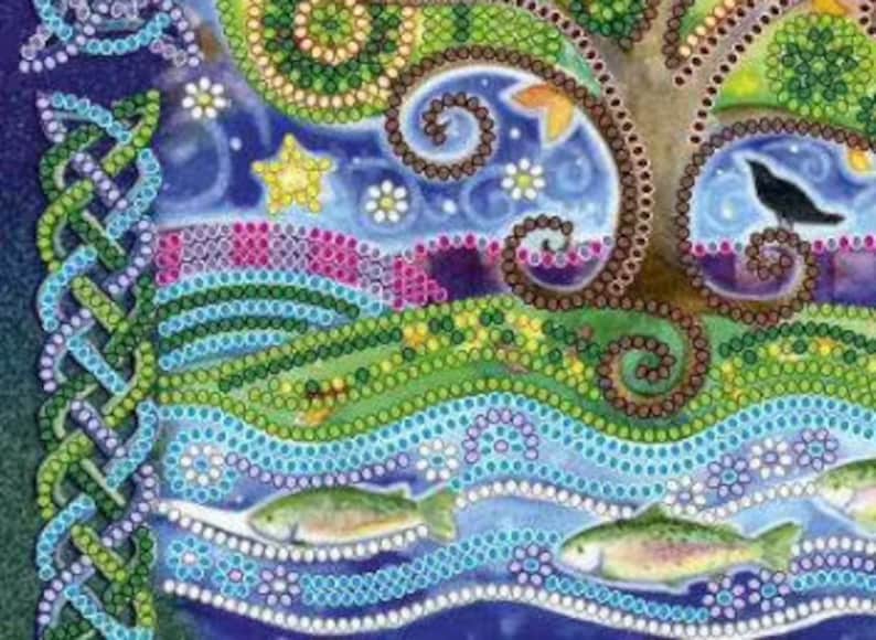 DIY Bead Embroidery Kit Fairy tree Size: 7.97.9 20x20 cm, GIFT Abris art image 5