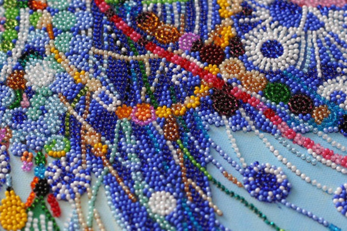 DIY Bead Embroidery Kit on Art Canvas camel GIFT Etsy