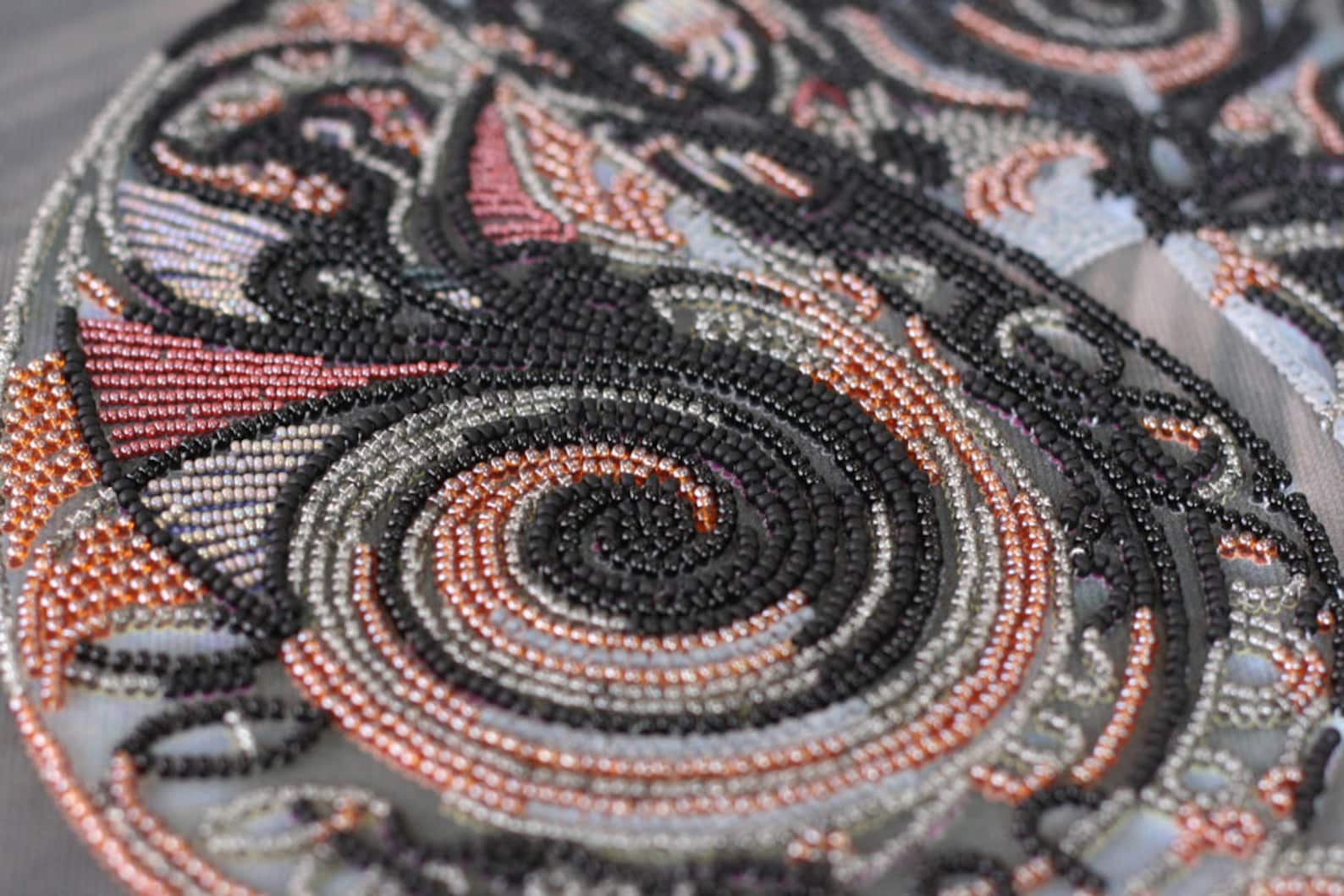 DIY Bead Embroidery Kit on Art Canvas bast in the Night Etsy