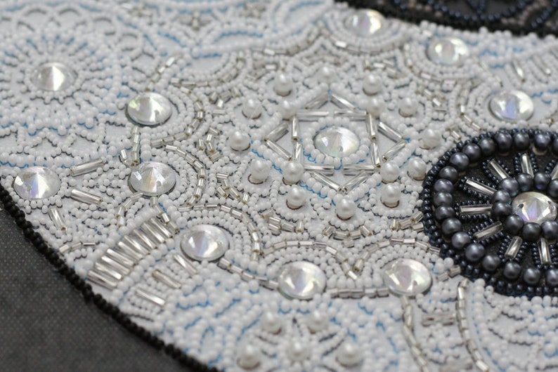 DIY Bead Embroidery Kit Equilibrium yin yang Size: 10.210.2 2626 cm, GIFT Abris art image 3