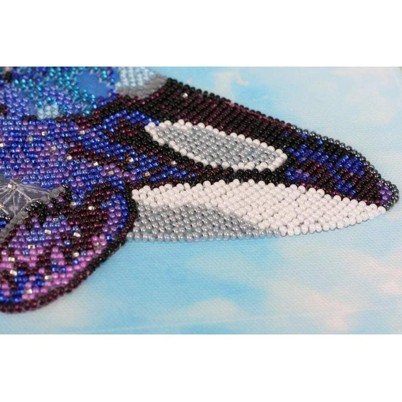 DIY Bead Embroidery Kit on art canvas Fourth dimension GIFT 10.4\u00d714.9 fish Size: 265\u00d7380 mm