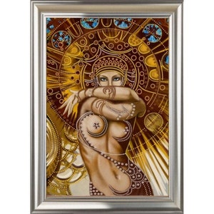 DIY Bead Embroidery Kit Passion - Girl Size: 10.2&quot;×14.8&quot; (26×37.5 cm), GIFT |BE