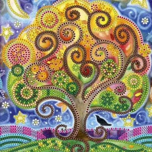 DIY Bead Embroidery Kit Fairy tree Size: 7.97.9 20x20 cm, GIFT Abris art image 2