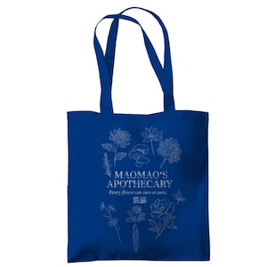 Apothecary Diaries Tote Bag - The Apothecary Diaries Jute Bag - Anime Bag Floral image 8