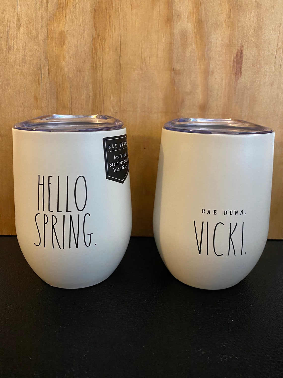 rae dunn team bride wine tumbler