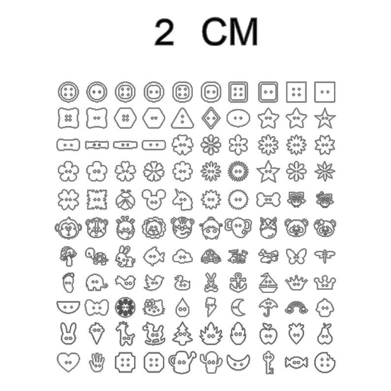 110 Buttons Laser Cut SVG Bundle, CNC Files for Wood Laser Cut Files ...