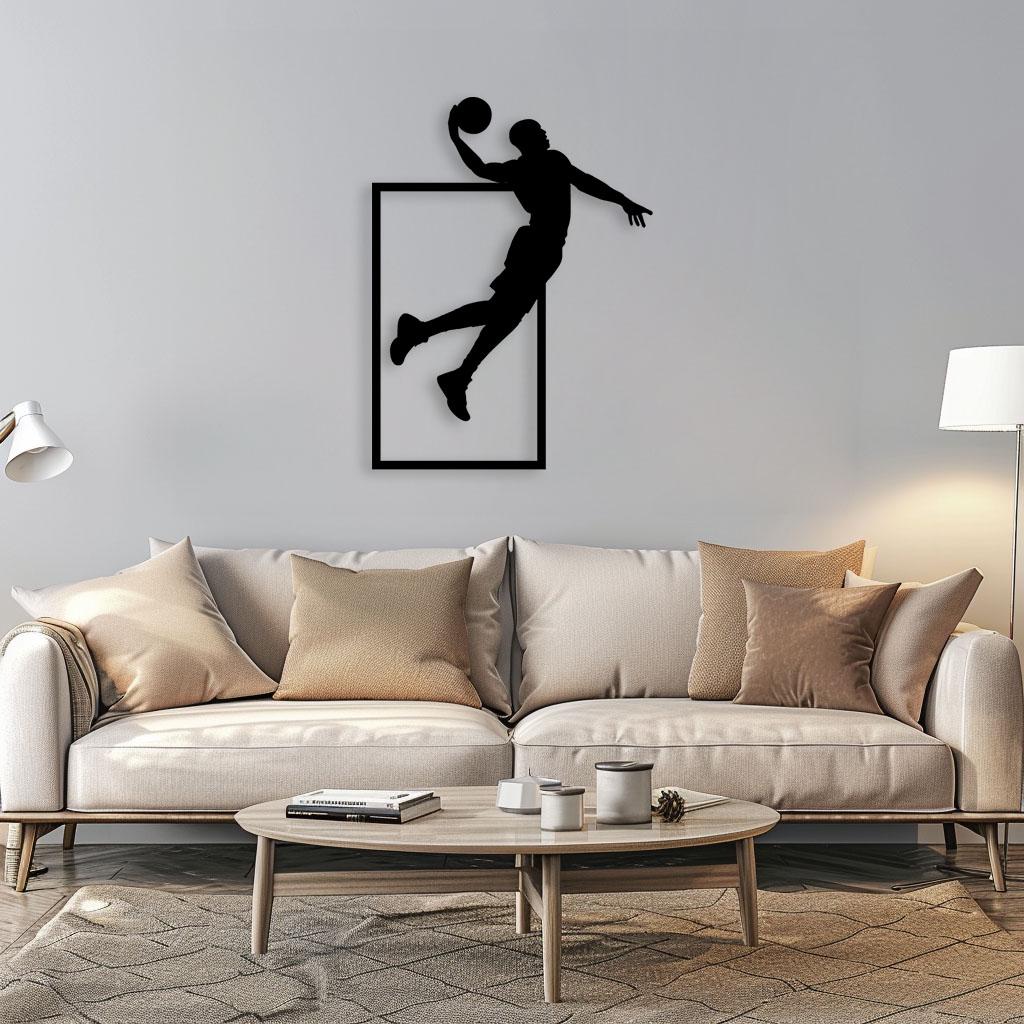 Basketball Svg Laser Cut Files Dxf, Basketball Wall Art Laser Cut Wall ...