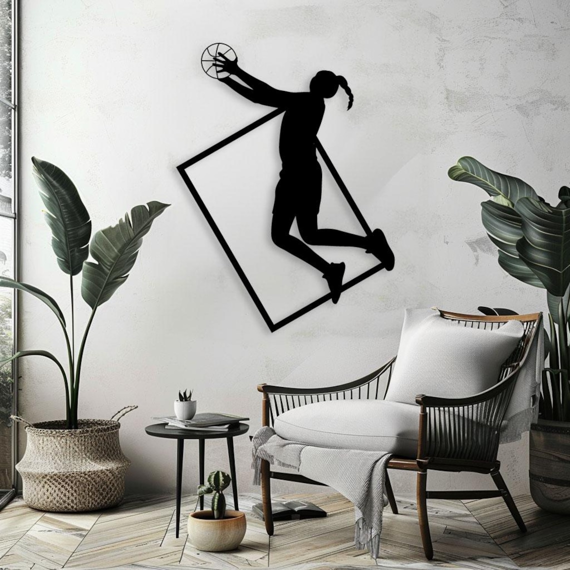 Woman Basketball Svg Laser Cut Files Dxf, Basketball Wall Art Laser Cut ...