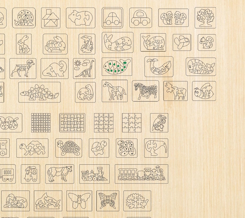 110 Kinder Puzzle Tiere Laser Cut Bunlde Dxf Cnc Cdr Puzzle Spielzeug 110-kinder-puzzle-tiere-laser-cut-bunlde-dxf-cnc-cdr-puzzle-spielzeug