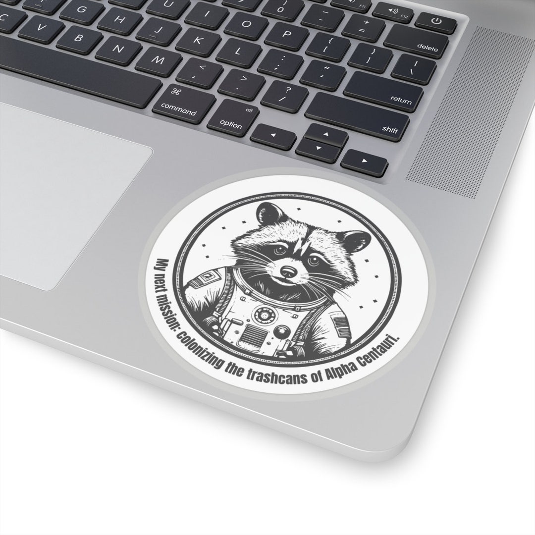 Funny Raccoon Sticker Meme Bumper Sticker Funny Cute Raccoon Gift Funny ...