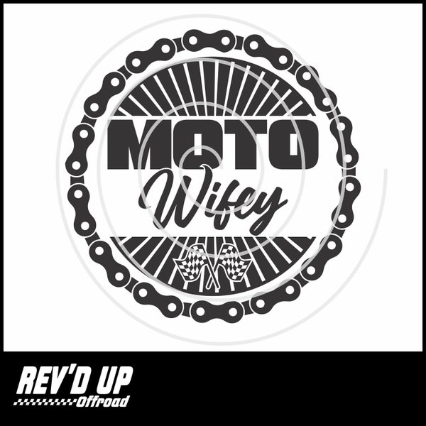 Moto Wifey Design SVG, EPS, PNG | Commercial and Personal Use