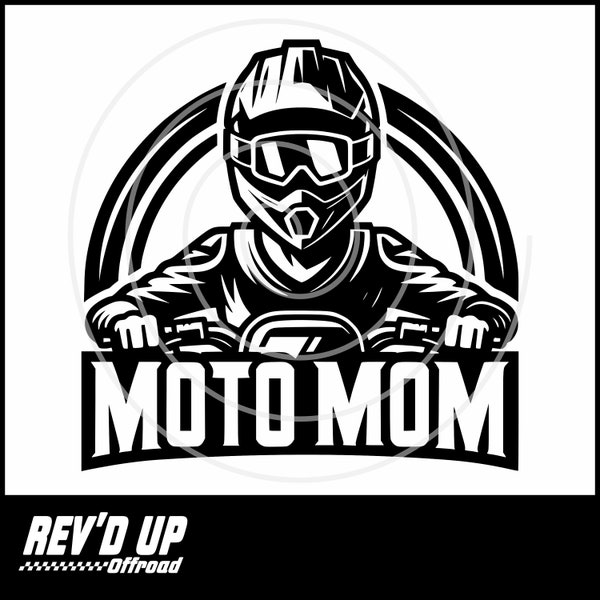 Moto Mom Design SVG, EPS, PNG | Commercial and Personal Use