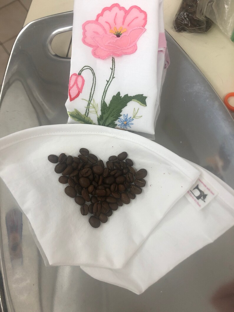 Hero reusable coffee filter cotton made to last in USA natural vegan material your coffee will be amazing Save your pocket planet n health!