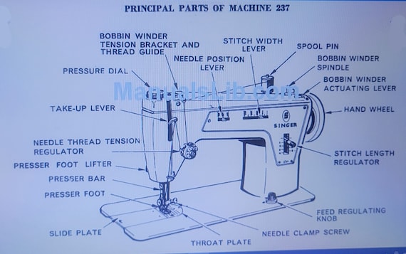 Sewing Machine Singer 237 Manual Digital and No Hard Copy
