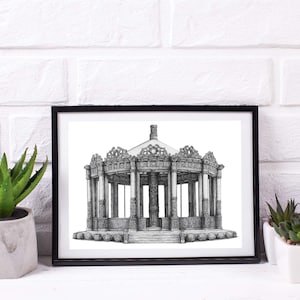 Orangery, Dalkeith Country Park • Giclee Print • Handdrawn architectural pen & ink drawing, made and printed in Scotland • Wall Art