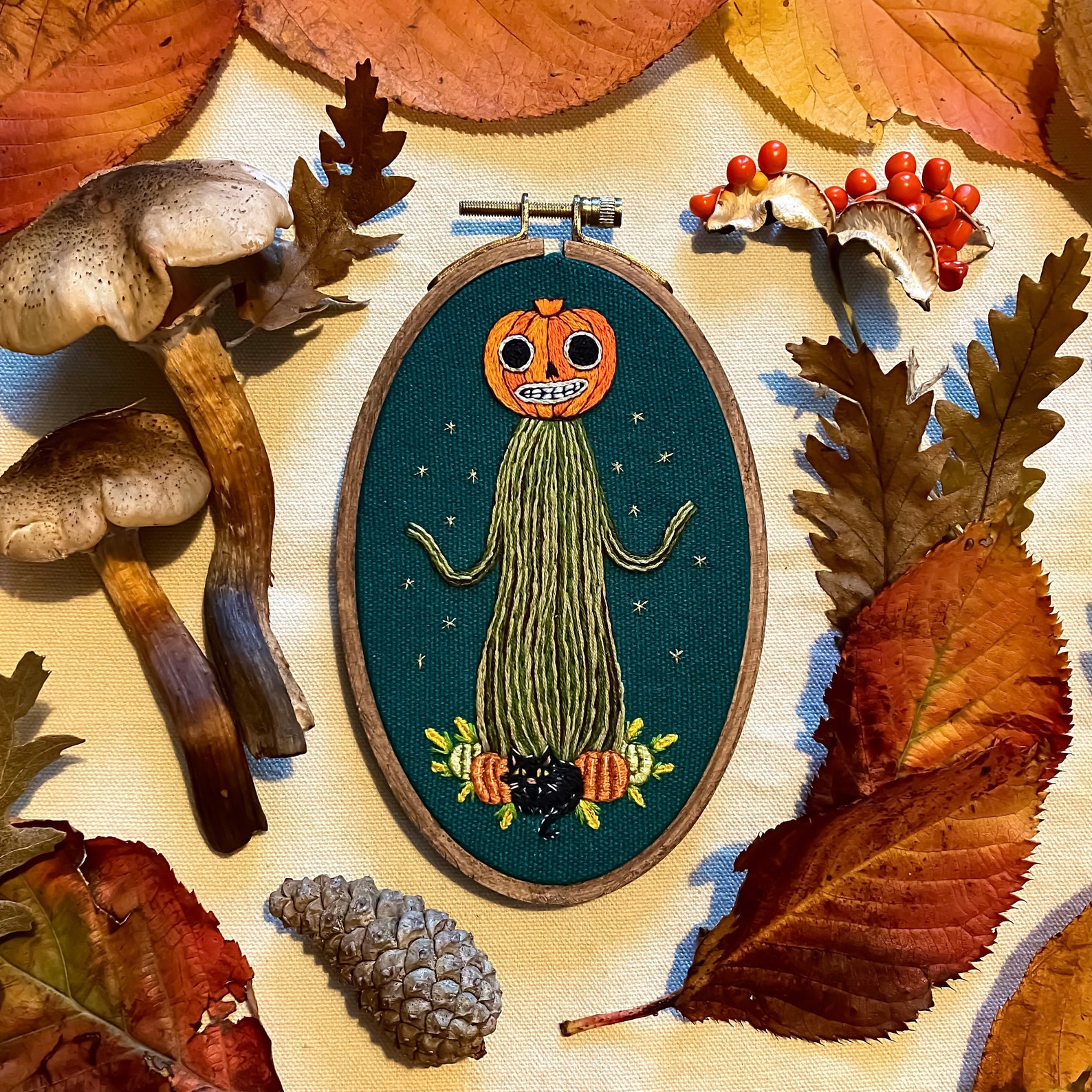Over The Garden Wall Pottsfield Harvest Embroidery Hoop Art Etsy over-the-garden-wall-inspired-pottsfield-pumpkin-otgw-halloween-home