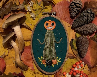 Over The Garden Wall Pottsfield Harvest - Embroidery Hoop Art